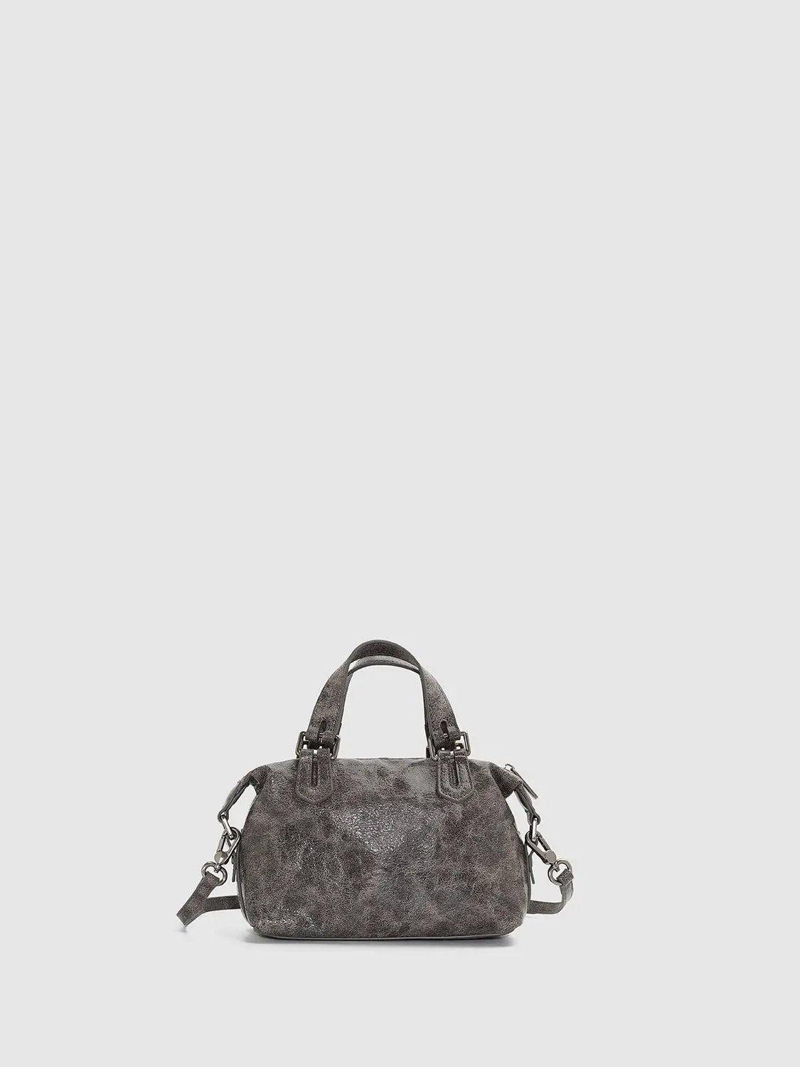 Top Handle Artificial Leather Crossbody Front Pocket Handbag