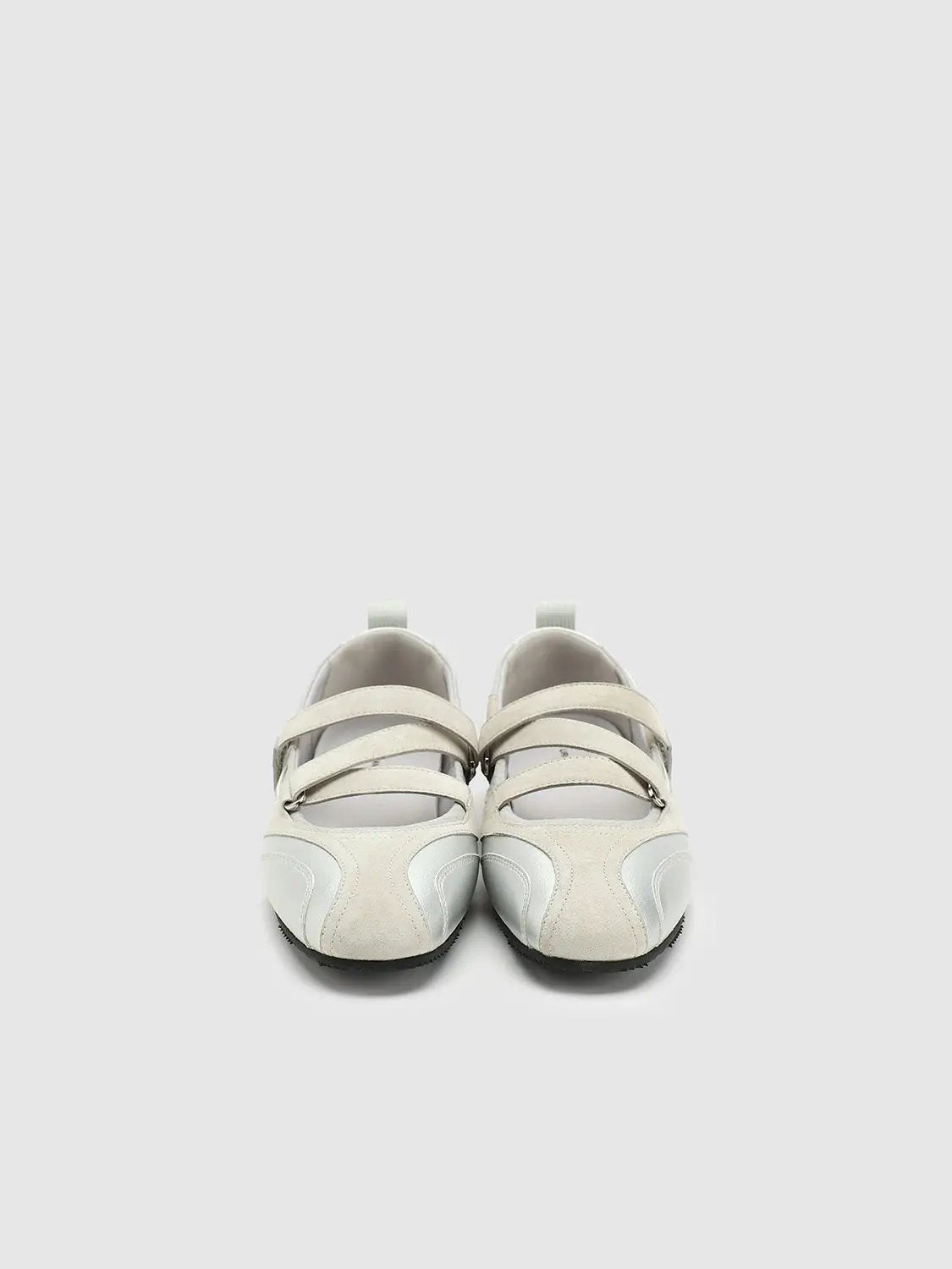 Two-Strap Strap-Detail Open-Toe Textured Sandal Pumps