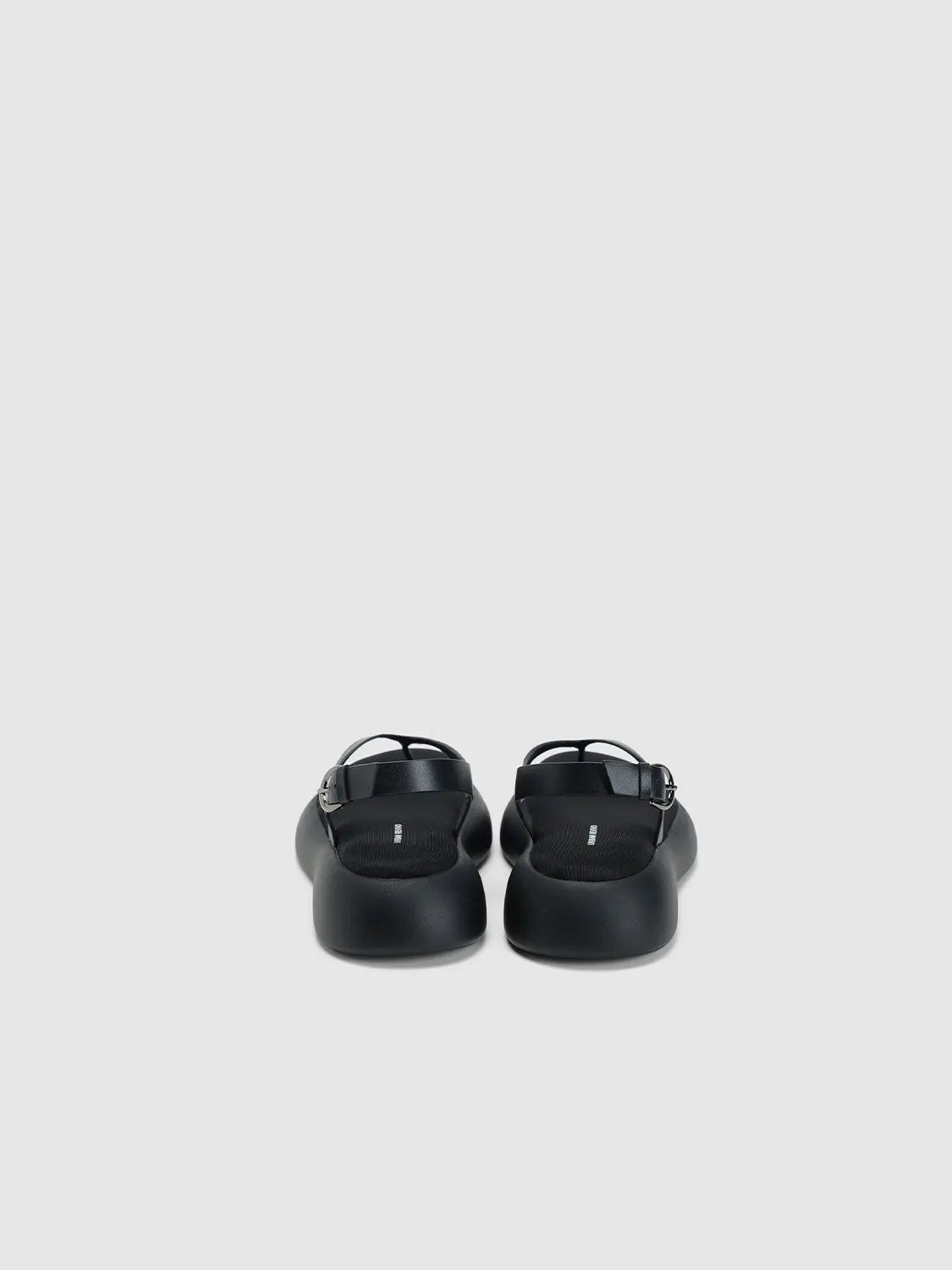 Two Tone Thong Buckle Strap Platform Casual Sandals