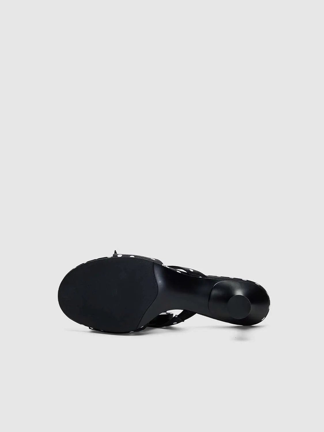 Textile Upper Polka Dot Bow Embellishment Slippers