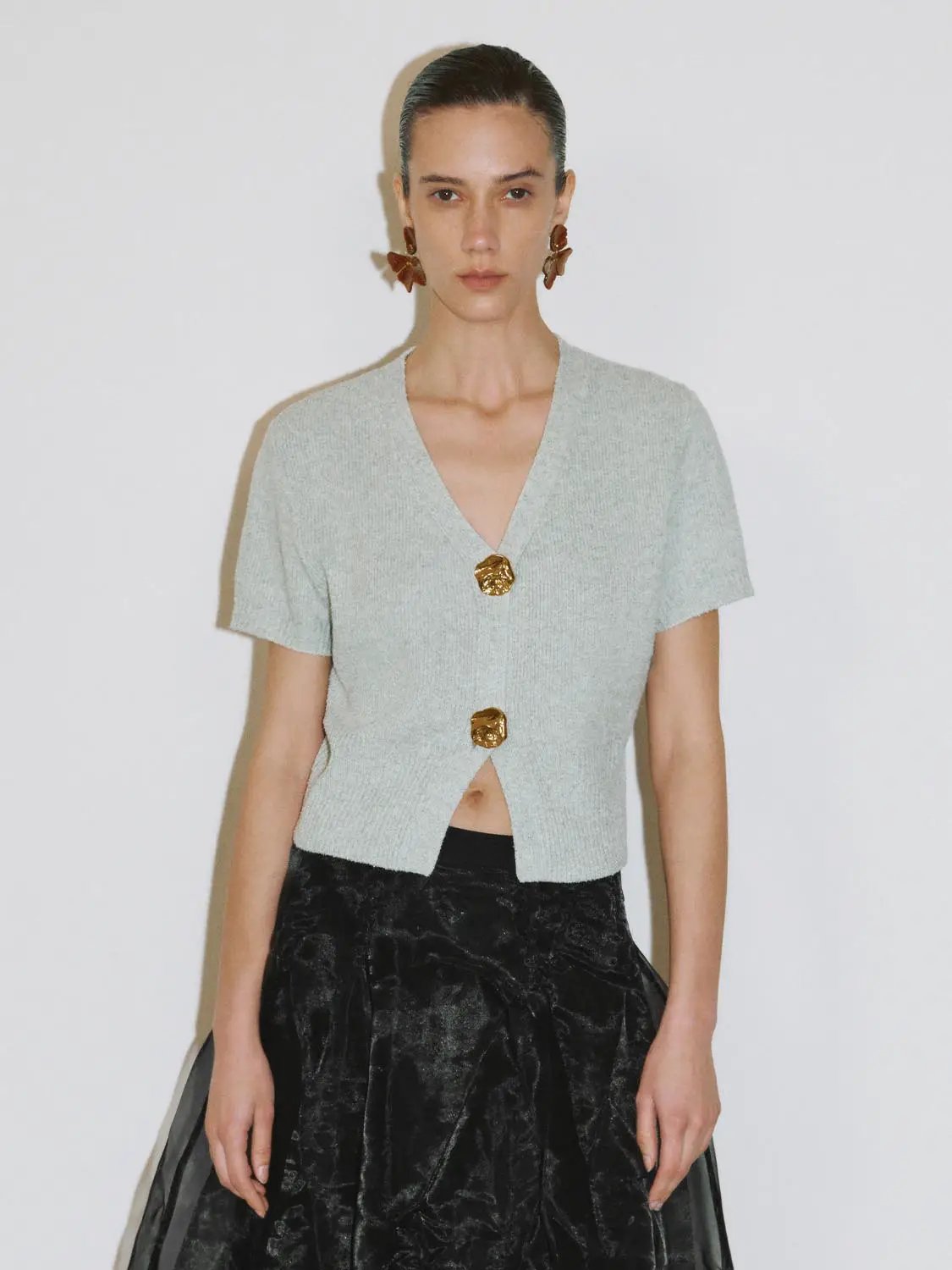 Short Sleeve Knitted Cardigans