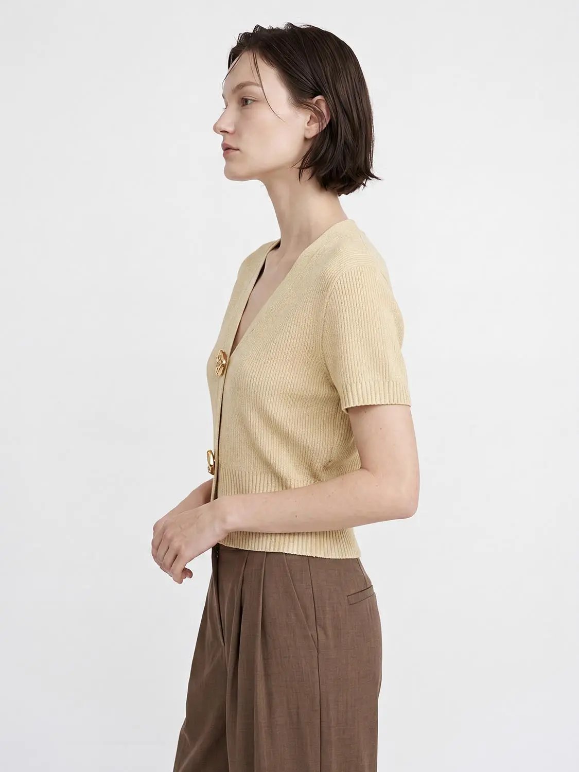 Short Sleeve Knitted Cardigans