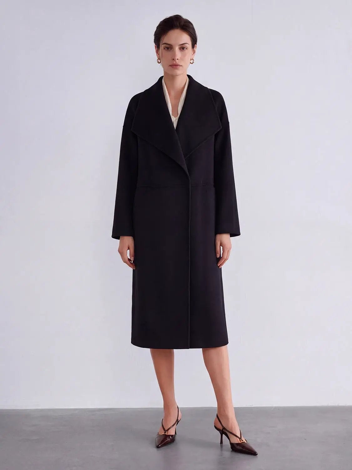 Oversize Wool Blend Coat