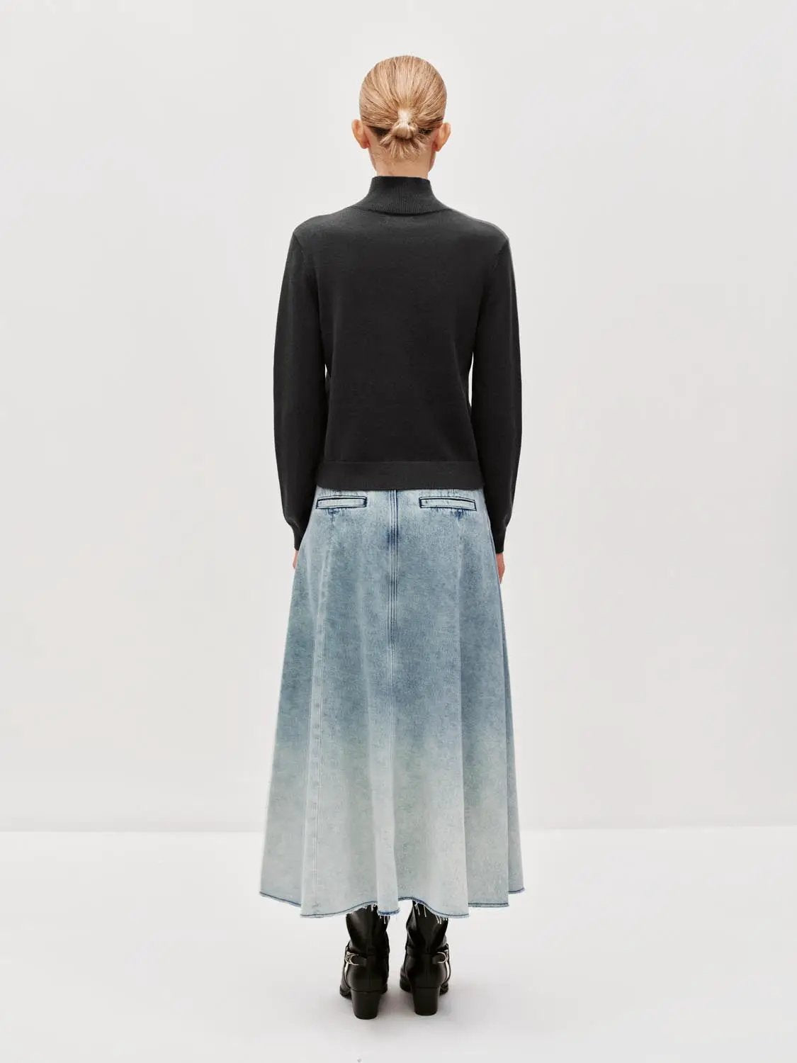 Mock Neck Button Up Knitted Cardigans