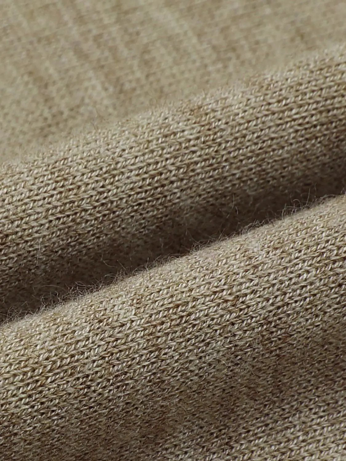 Solid Knit Crew Neck Long Sleeve Regular Fit T-Shirt