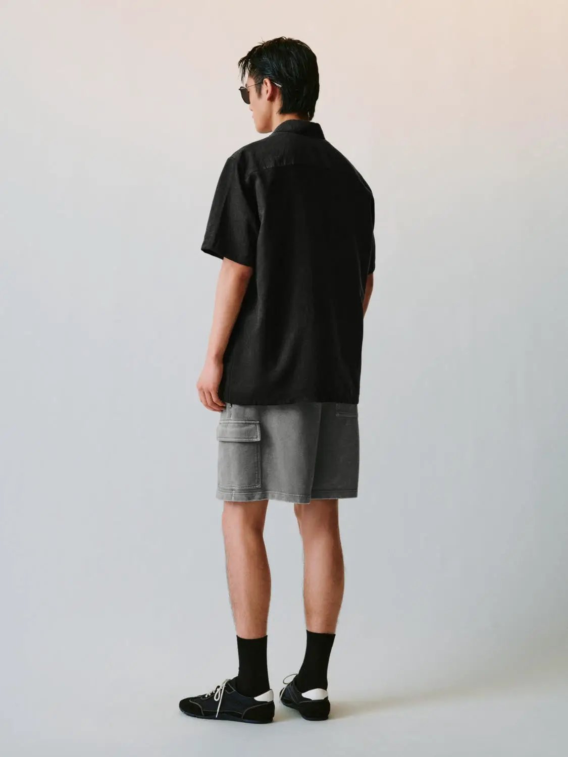 Cardigan Style Button-front Short Sleeve Shirt