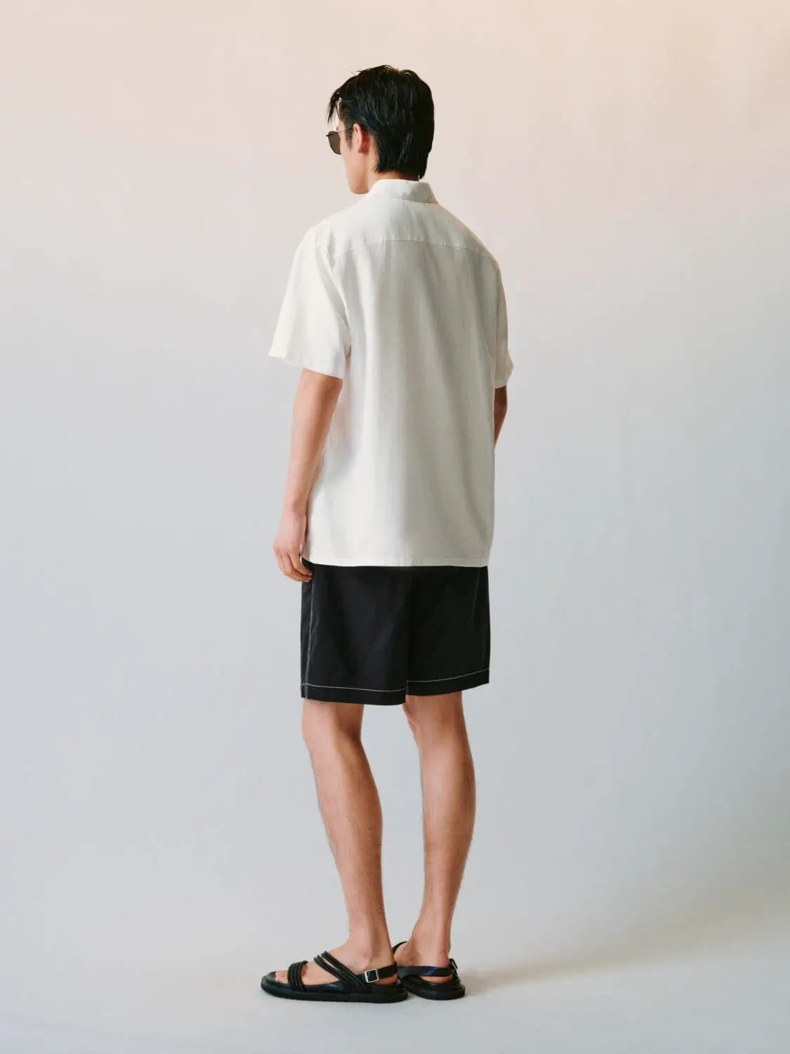 Cardigan Style Button-front Short Sleeve Shirt