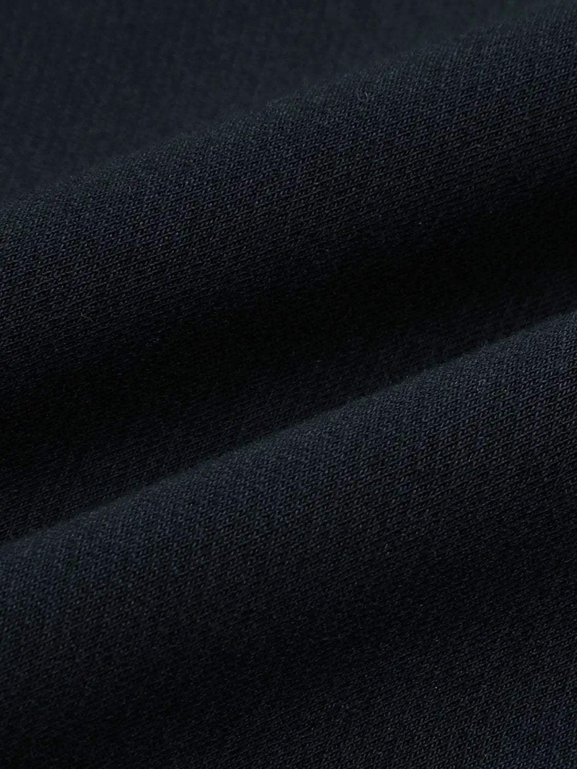 Ribbed Long Sleeve Crew Neck Cotton Blend Sweatshirt