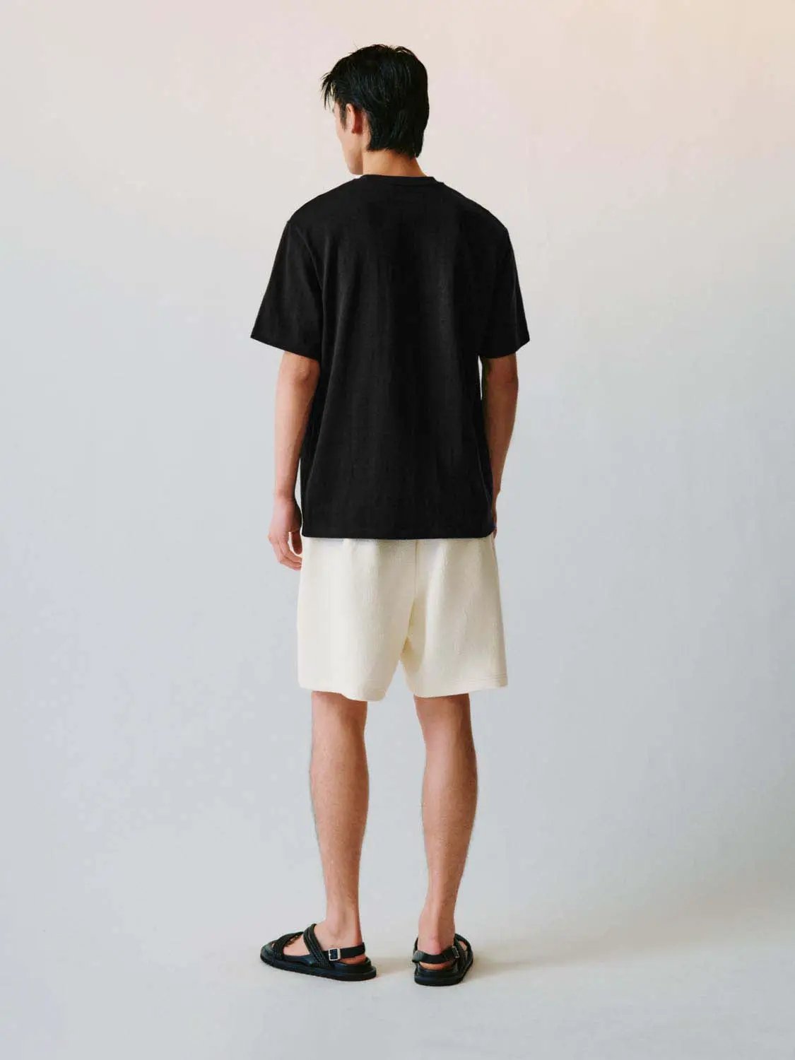 Round Neck Pocket Loose Fit Cotton Short Sleeve T-Shirt