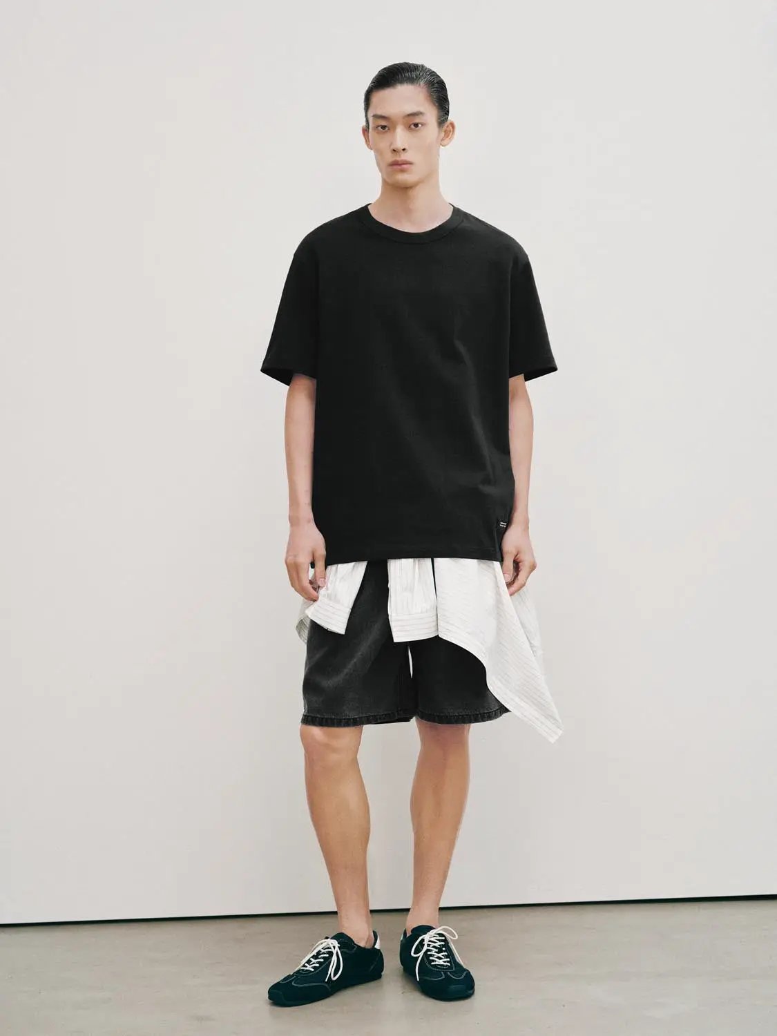 Oversized Crew Neck Short Sleeve Cotton T-Shirt