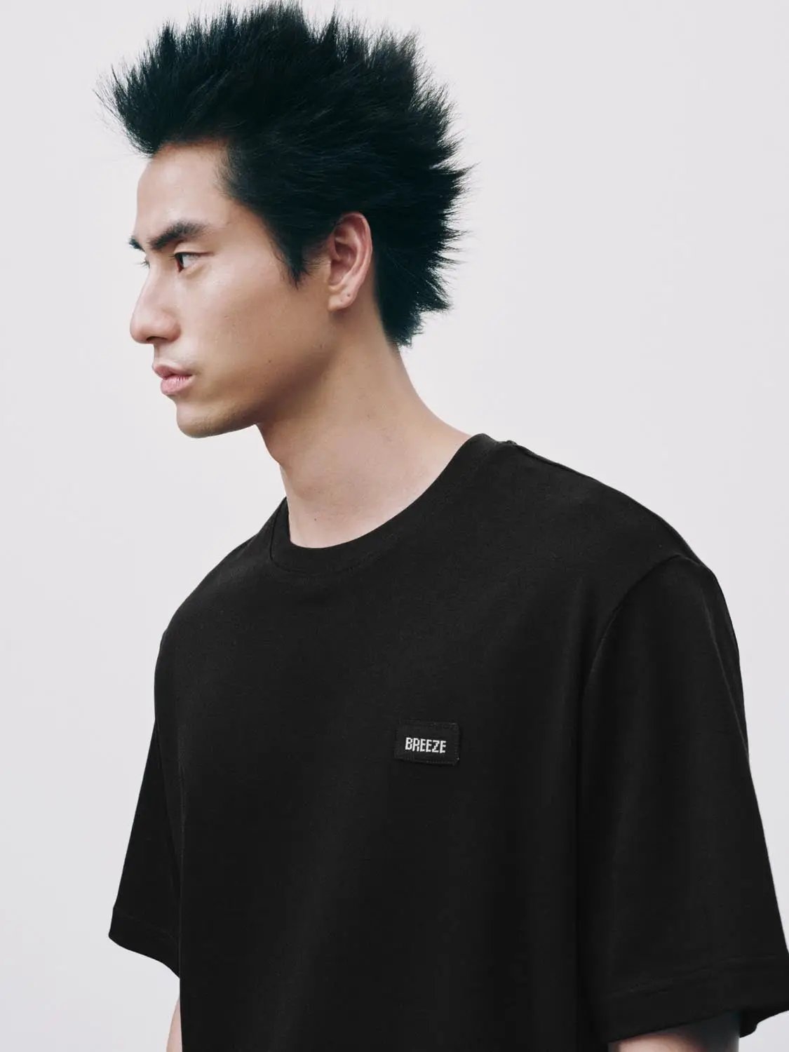 Oversized Crew Neck Short Sleeve Cotton T-Shirt
