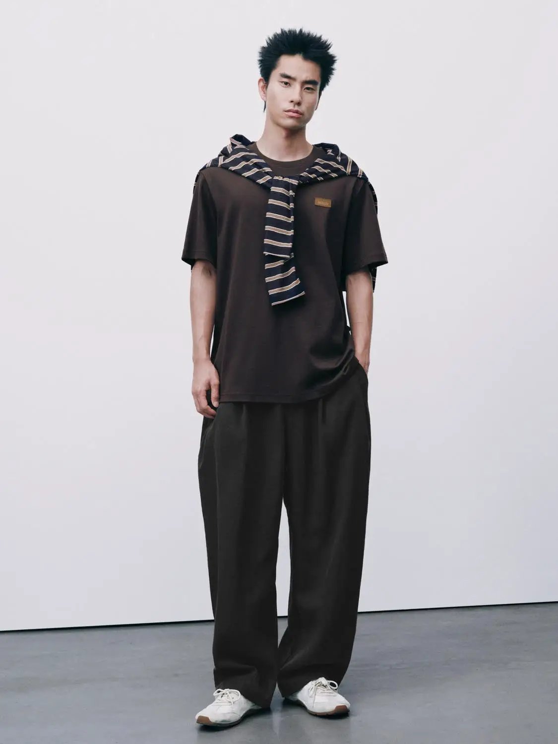 Oversized Crew Neck Short Sleeve Cotton T-Shirt