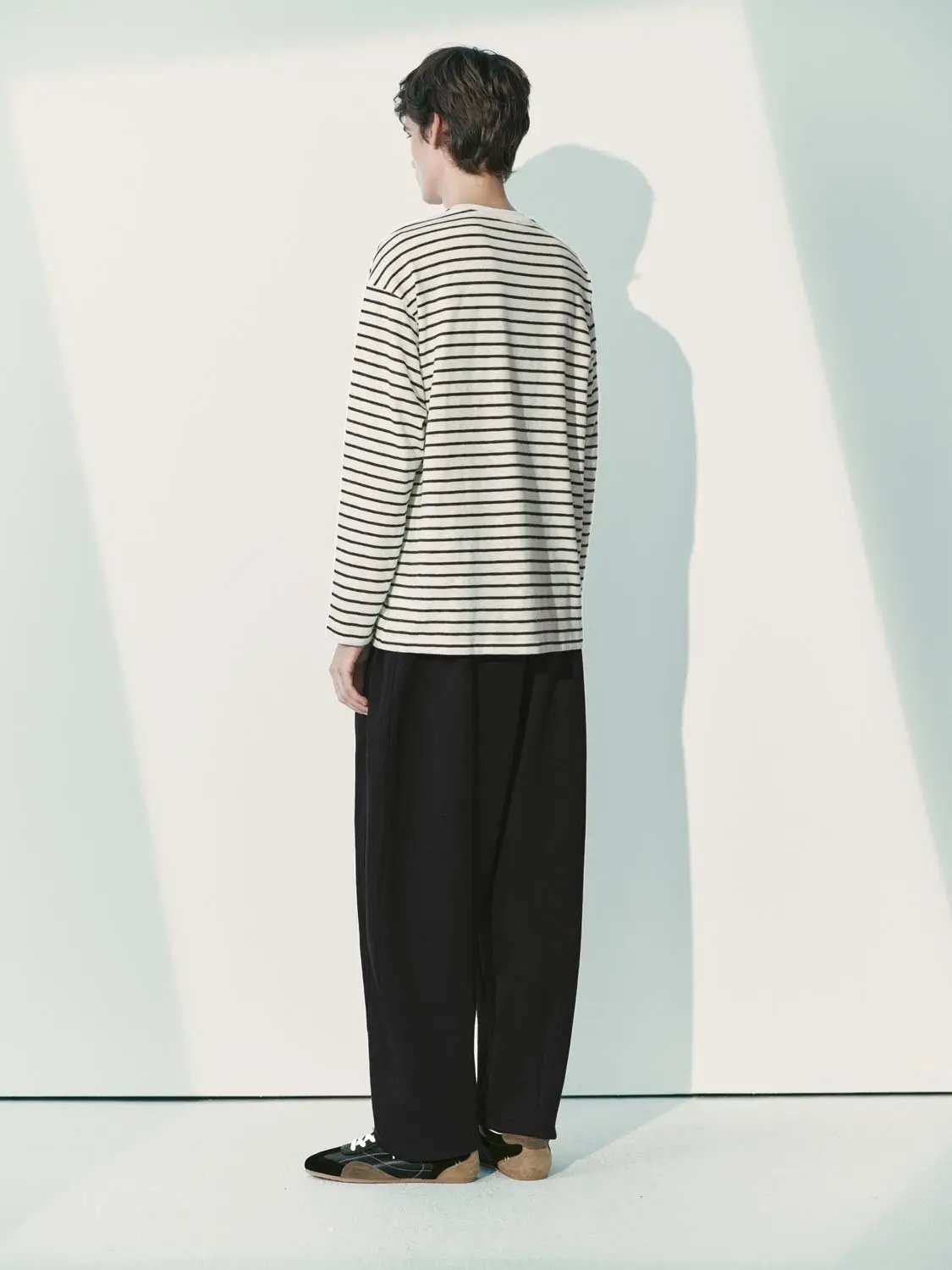 Regular Striped Long Sleeve Crew Neck T-Shirt