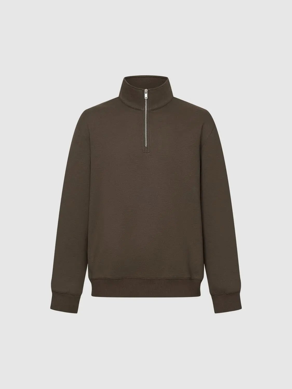 Half-Zip Collar Long Sleeve Sweatshirt