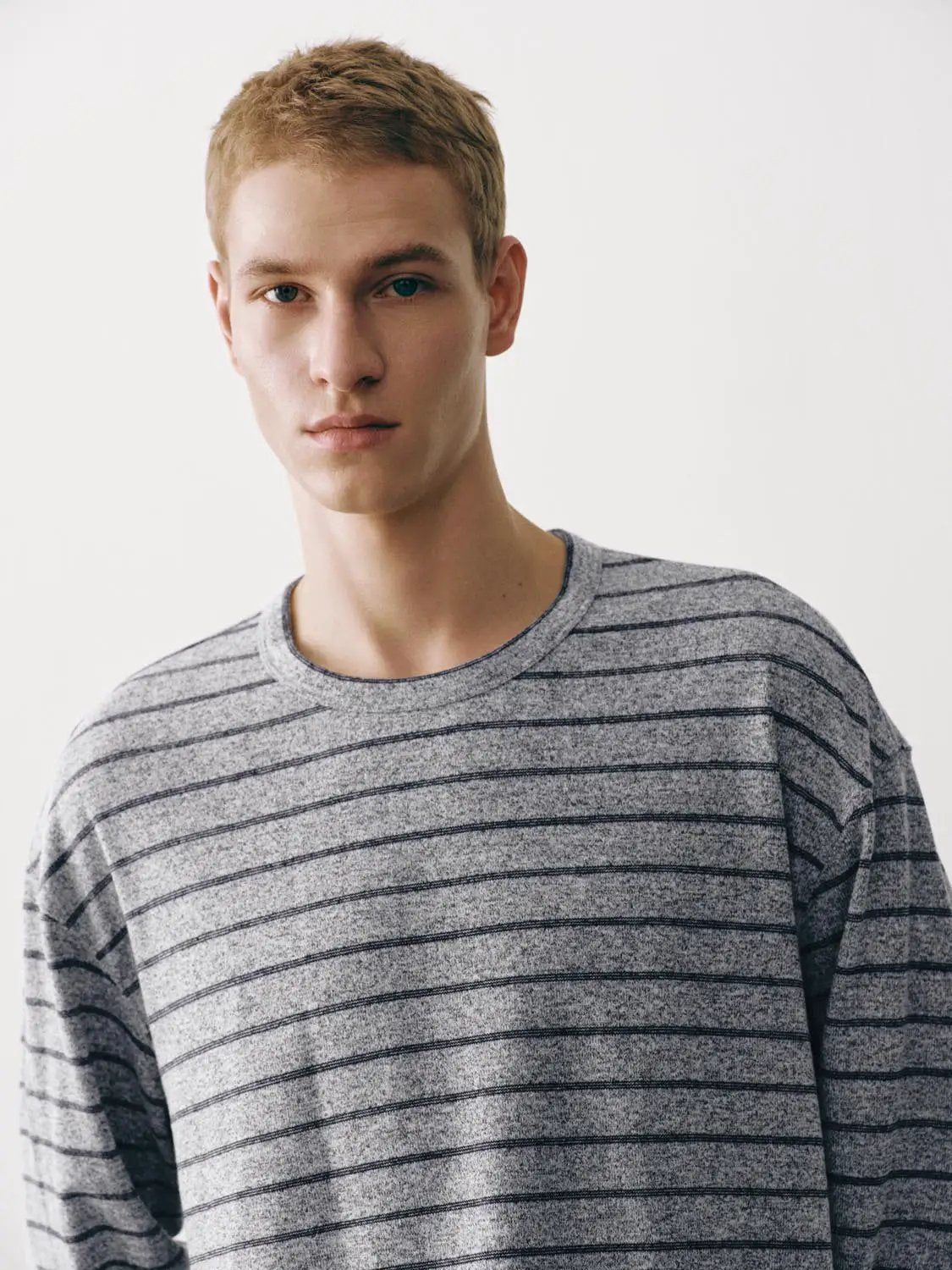 Striped Crew Neck Long Sleeve T-Shirt