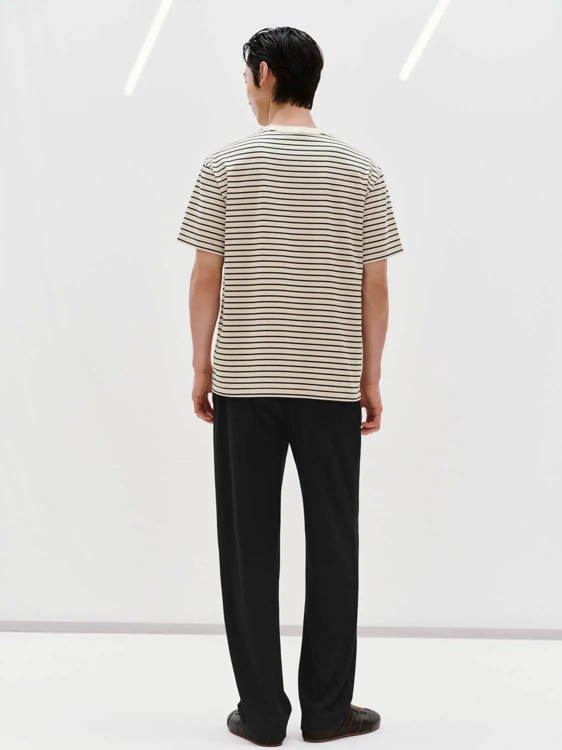 Drawstring Waist Wide-leg Pants