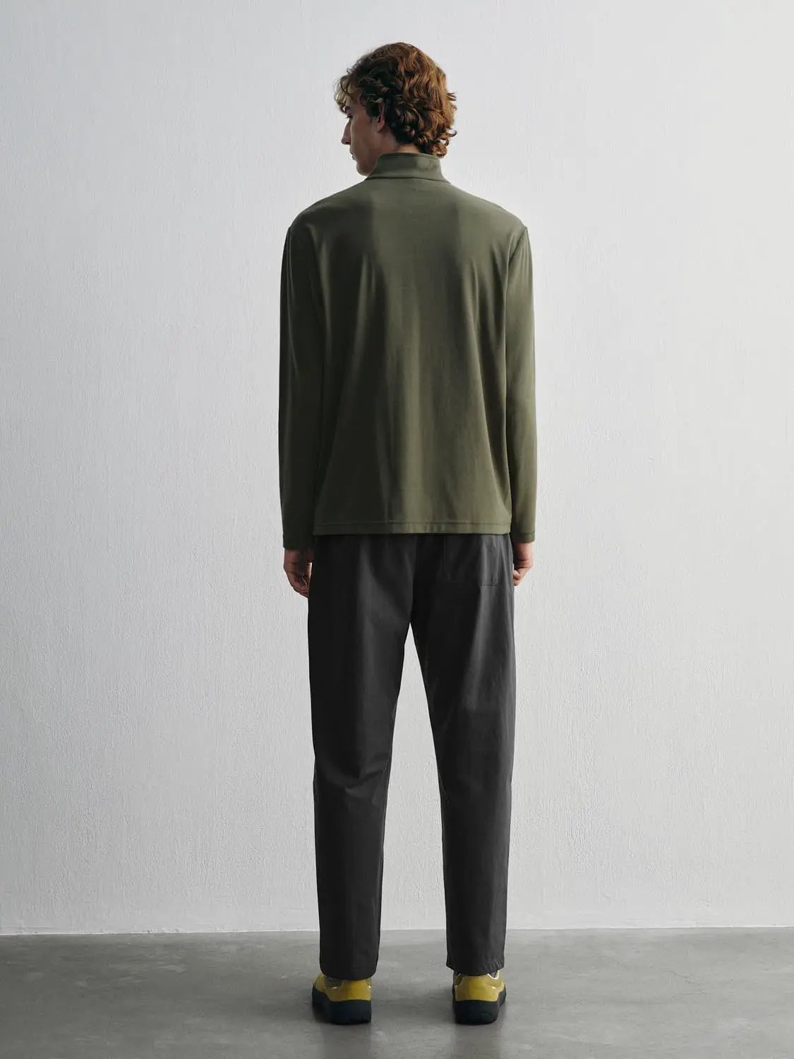 Quarter-zip Mock Neck Long Sleeve Sweatshirt