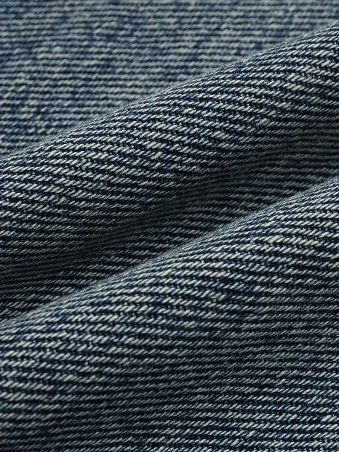 Vintage Washed Wide-leg Mid-rise Cotton Jeans