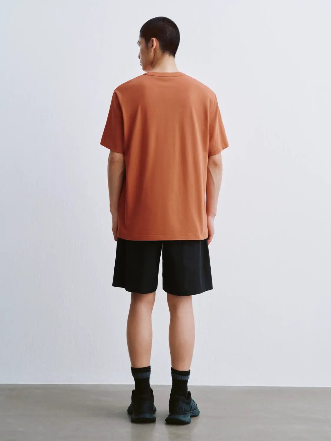 Crew Neck Burger Patch Loose Fit Cotton Short Sleeve T-Shirt