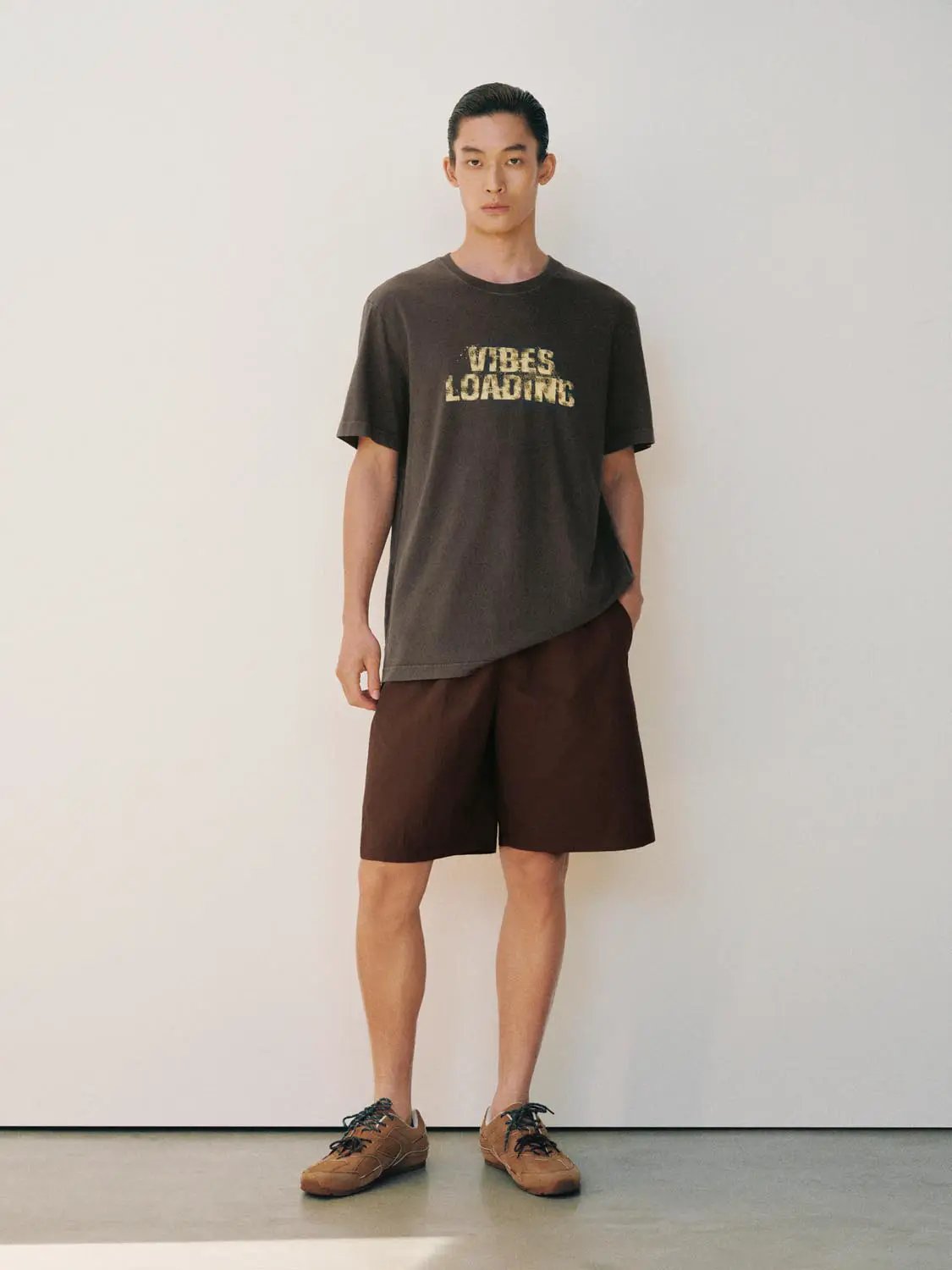 Printed Oversized Crew Neck Short Sleeve Cotton T-Shirt