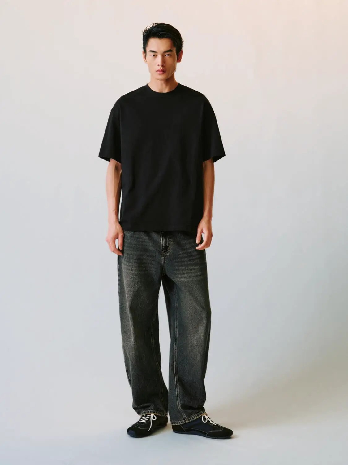 Oversized Boxy Cotton Crew Neck Relaxed T-shirt