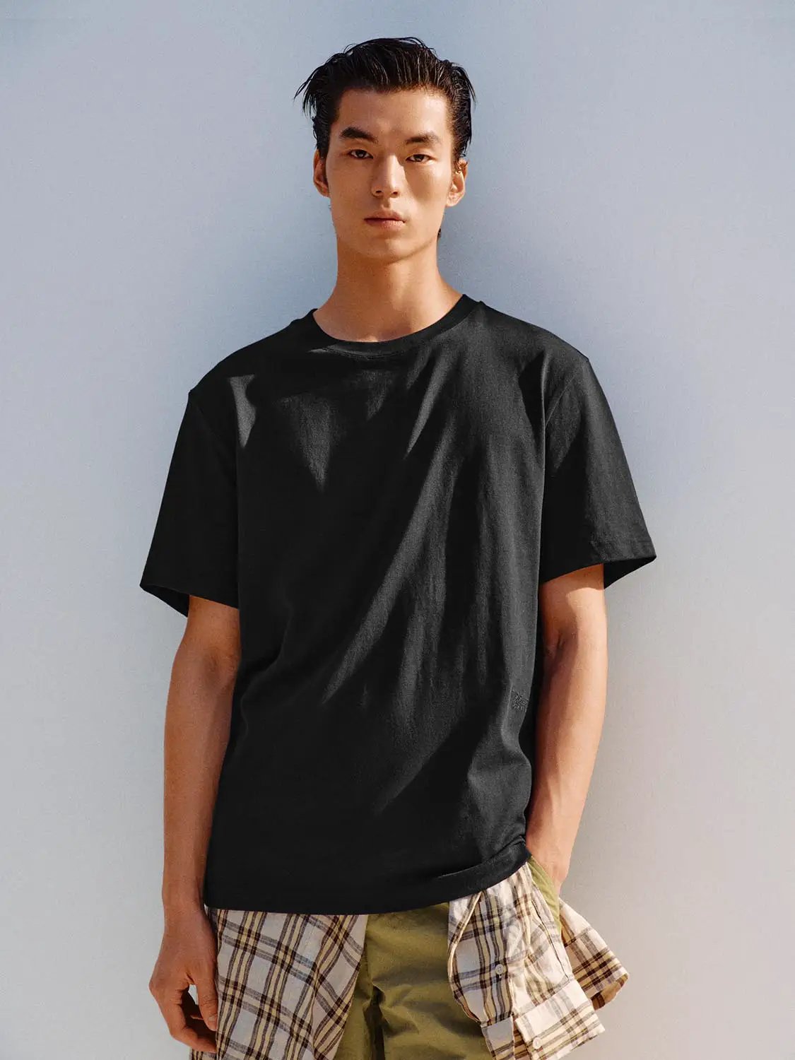Oversized Crew Neck Cotton T-shirt