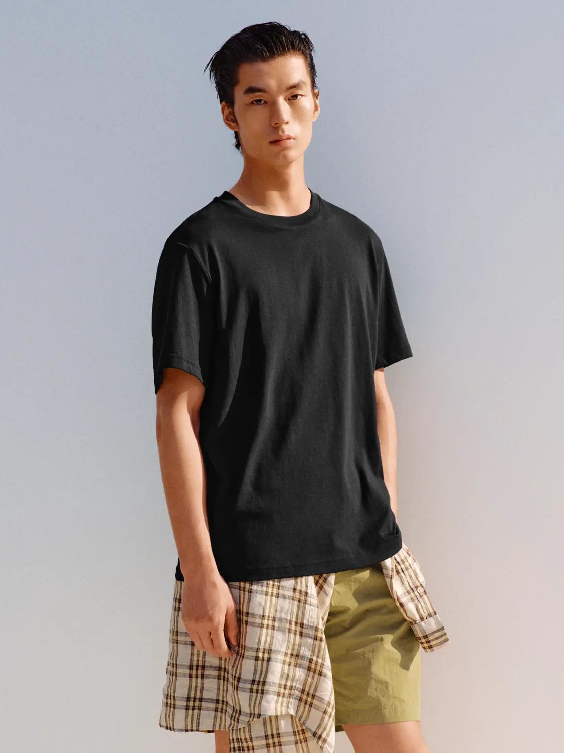 Oversized Crew Neck Cotton T-shirt