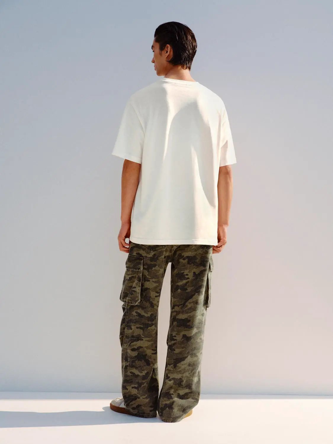 Printed Regular Crew Neck Short Sleeve Cotton T-shirt