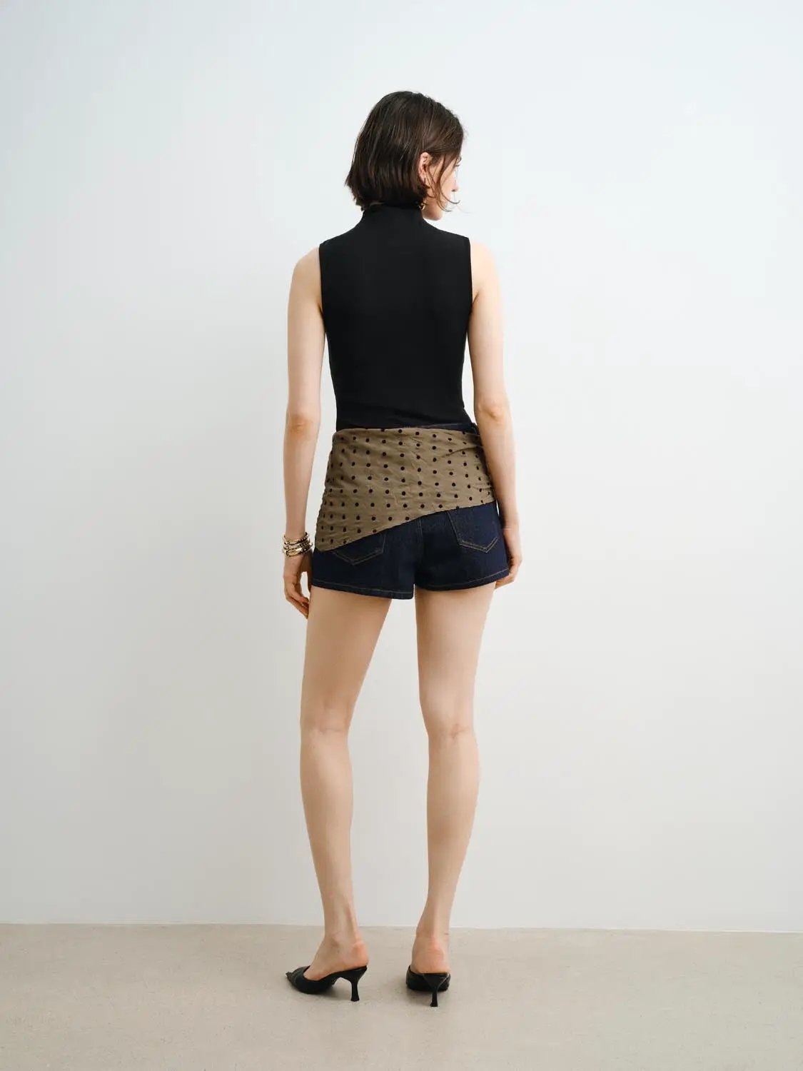 Sleek Sleeveless Mock Neck Modal Tank Top