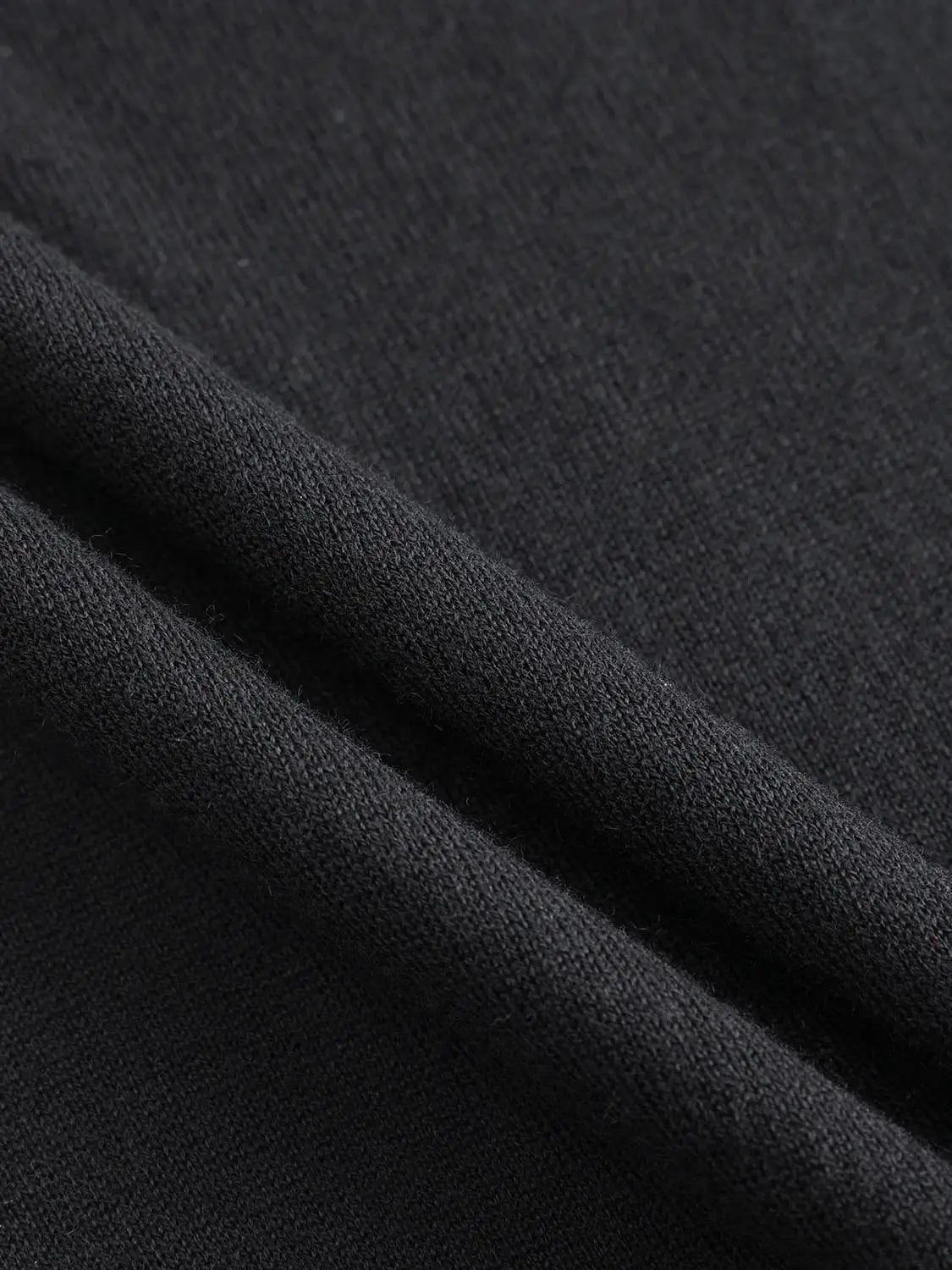 Fitted Knit Turtleneck Long Sleeve Sweater