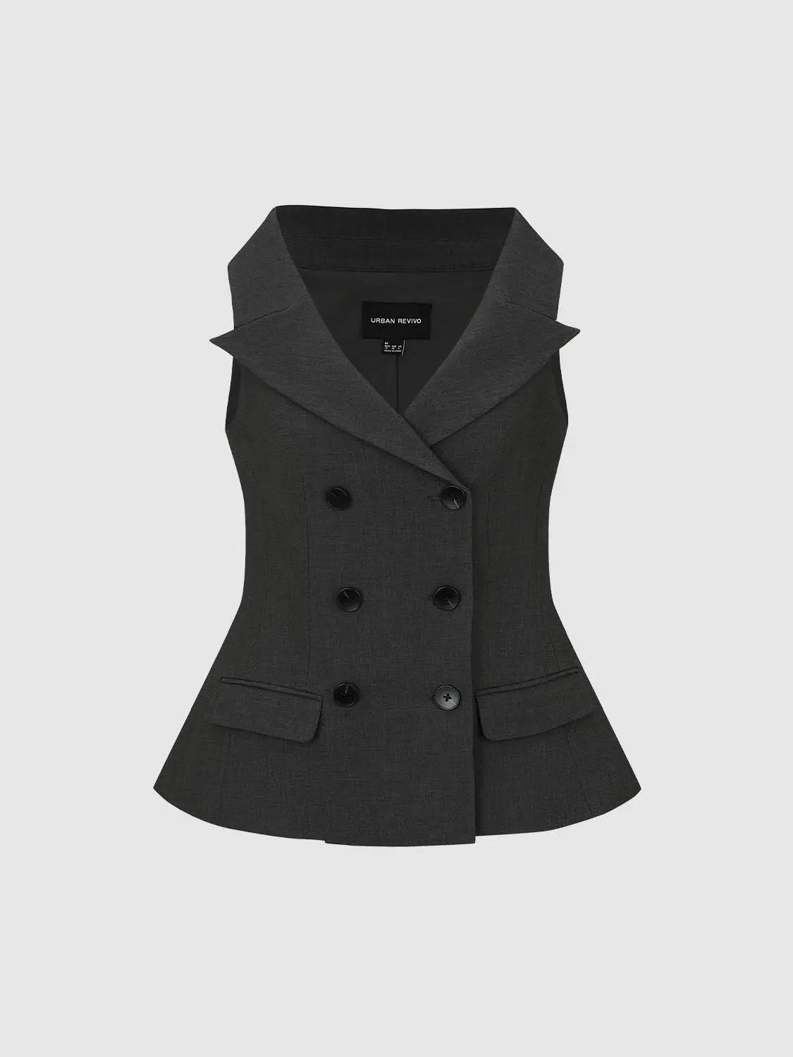 Double-breasted Tailored Sleeveless Vest