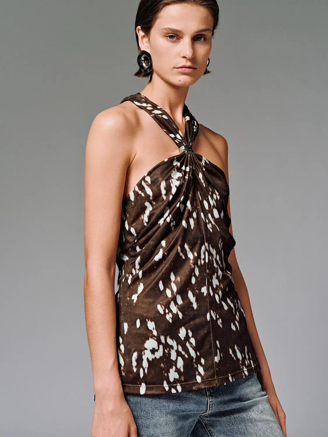 Cress Over Neck Bandeau Halter Top
