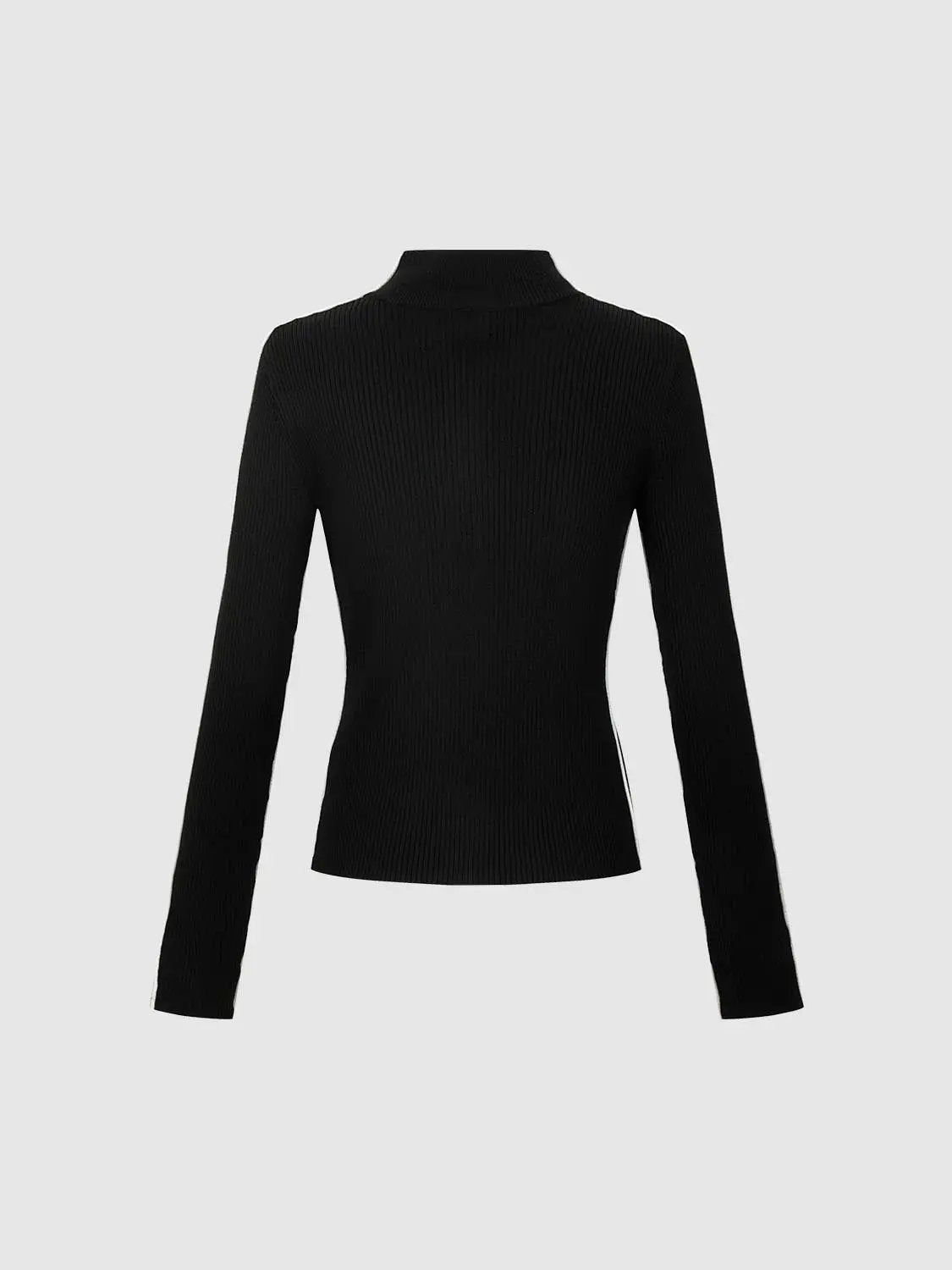 Contrast Full-Zip Knitted Cardigans