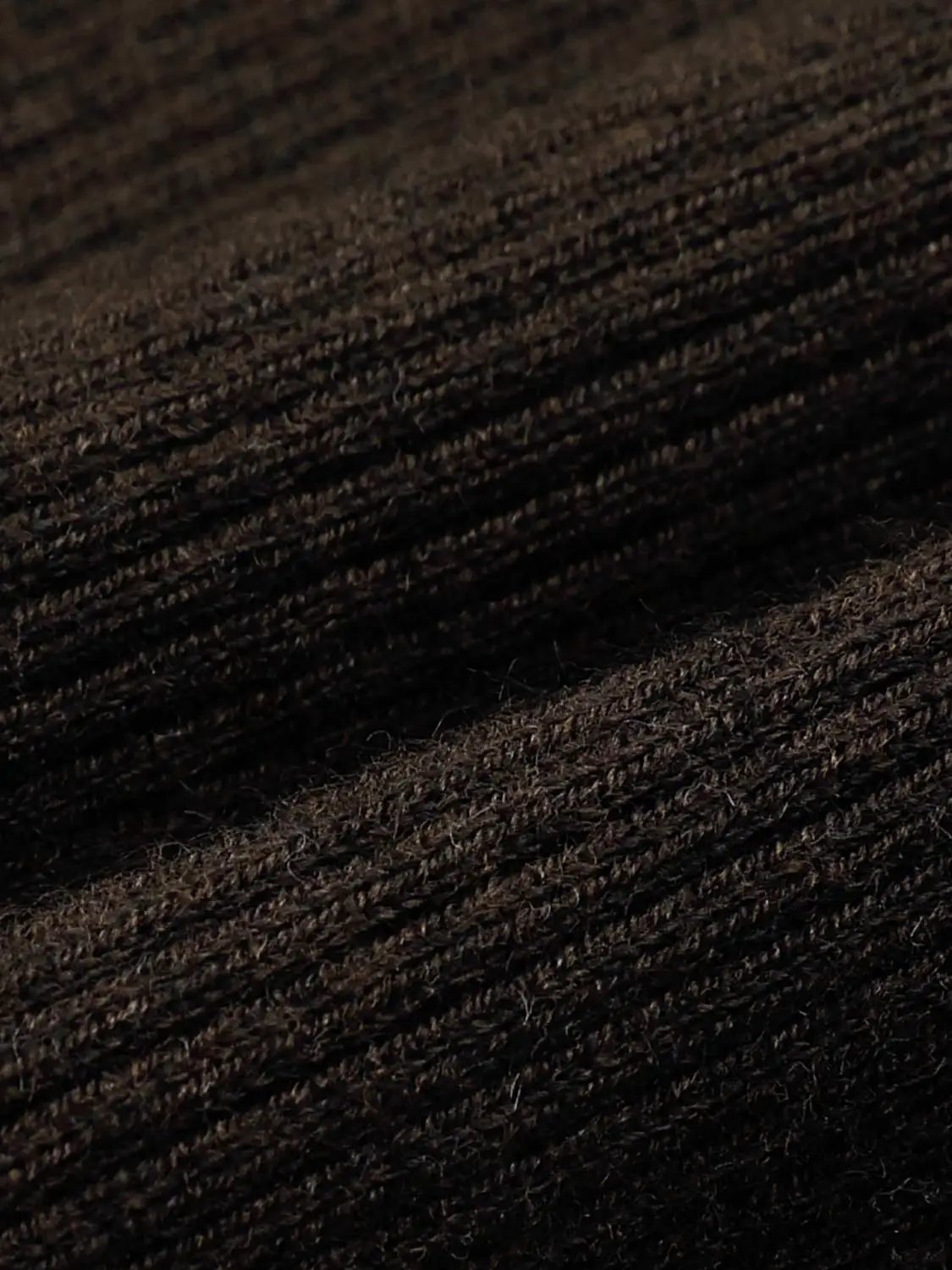 Ribbed Button V-neck Long Sleeve Sweater