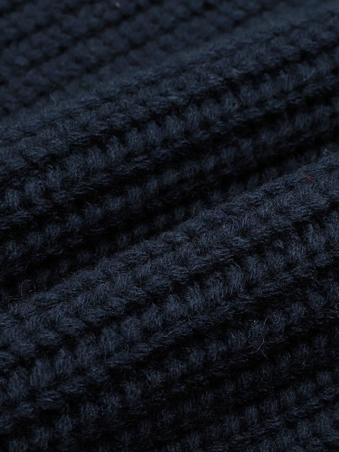 Textured Zip Collar Long Sleeve Knit Sweater