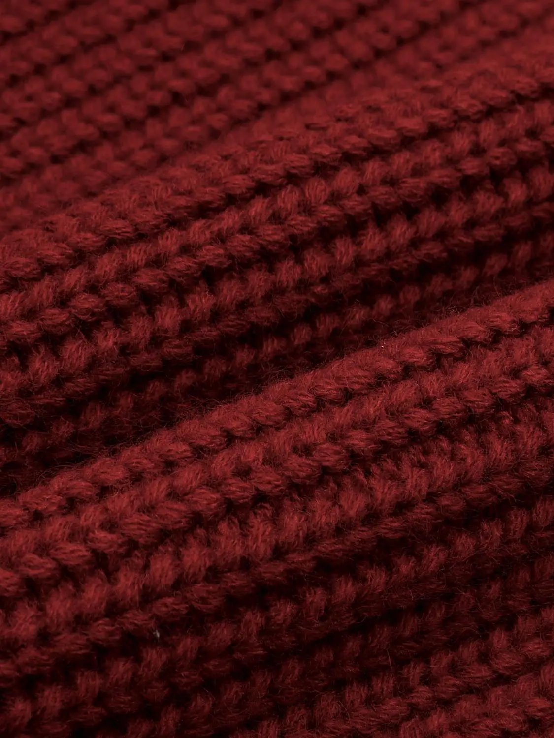 Textured Zip Collar Long Sleeve Knit Sweater