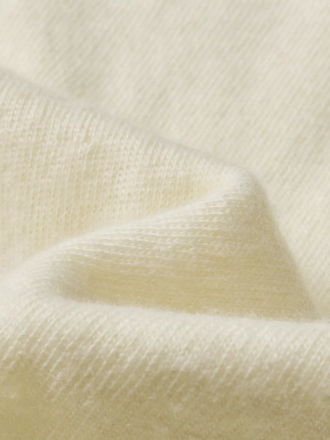 Solid Ribbed Knit V-neck Long Sleeve Pullover