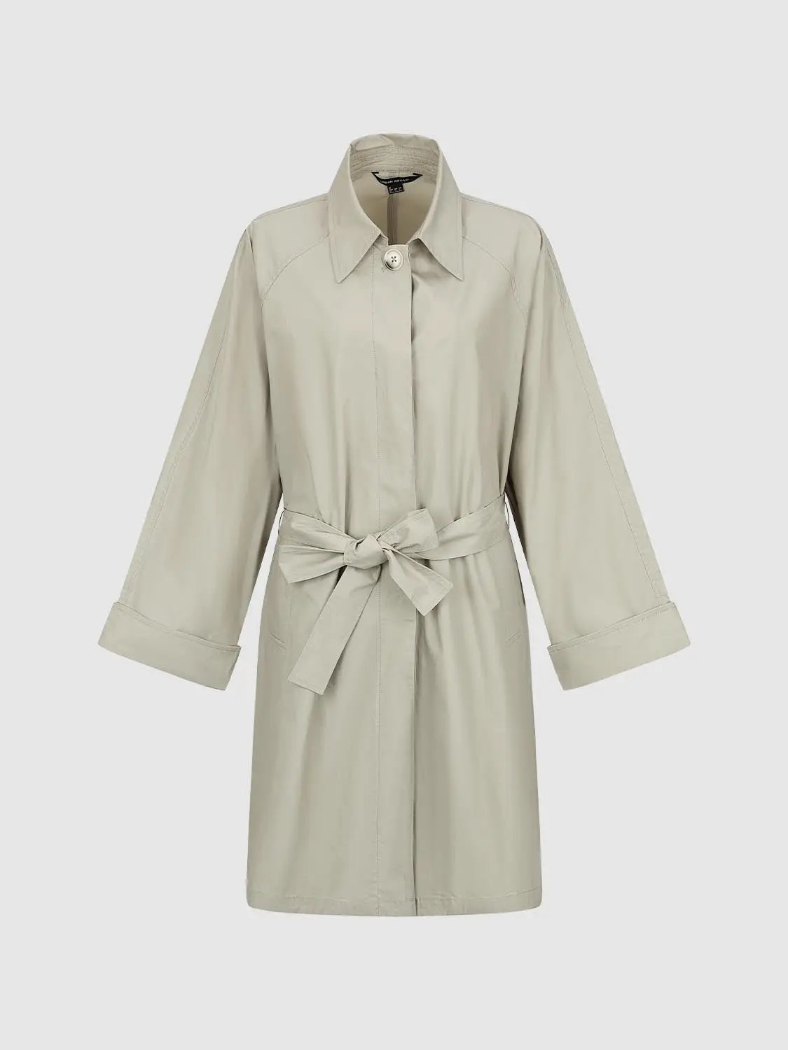 Cotton Long Sleeve Lightweight Trench Coat