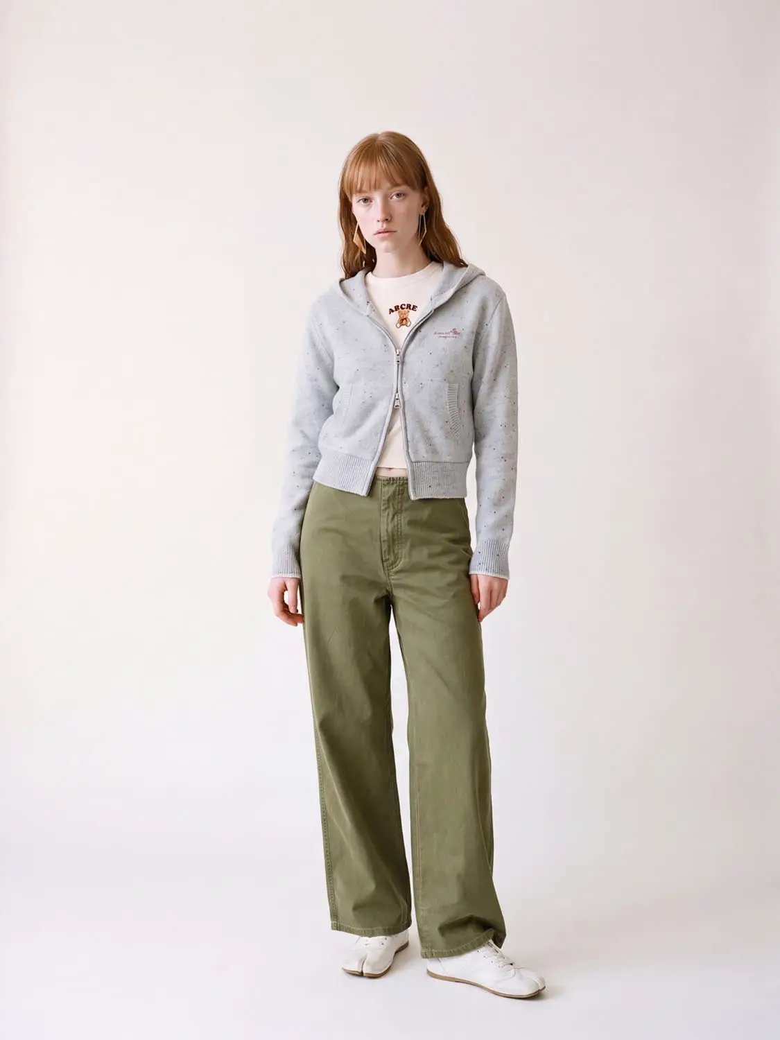 Tailored Wide-leg High-waisted Cotton Pants