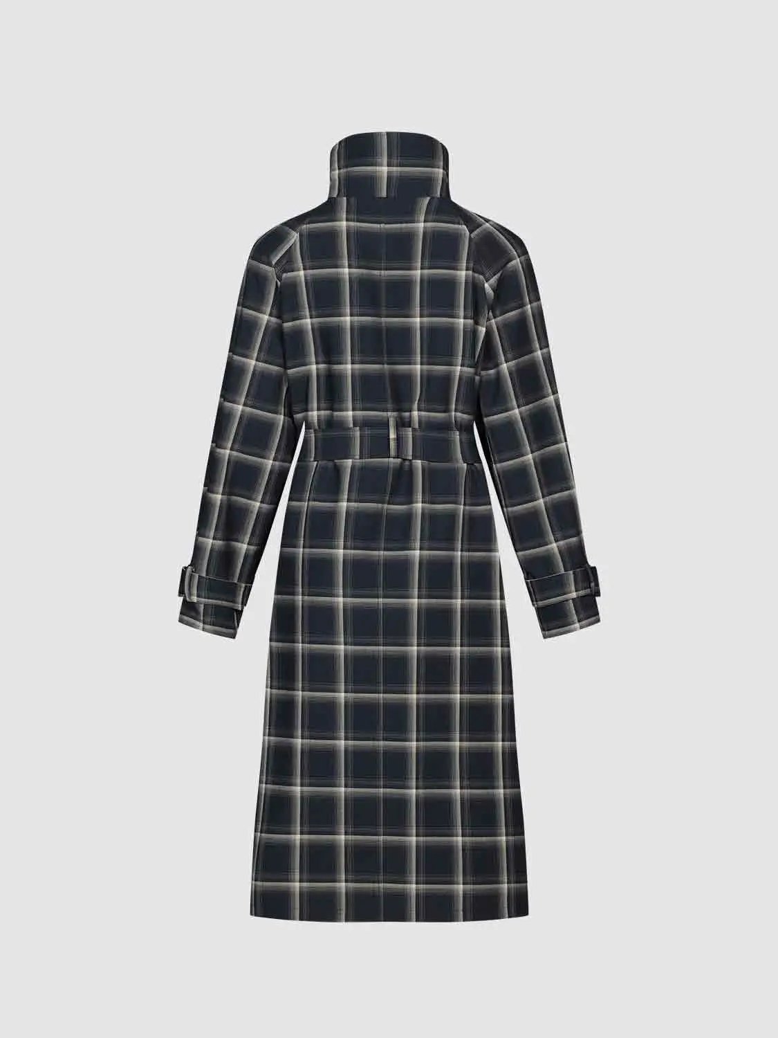 Long Sleeve Stand Collar Trench Coat