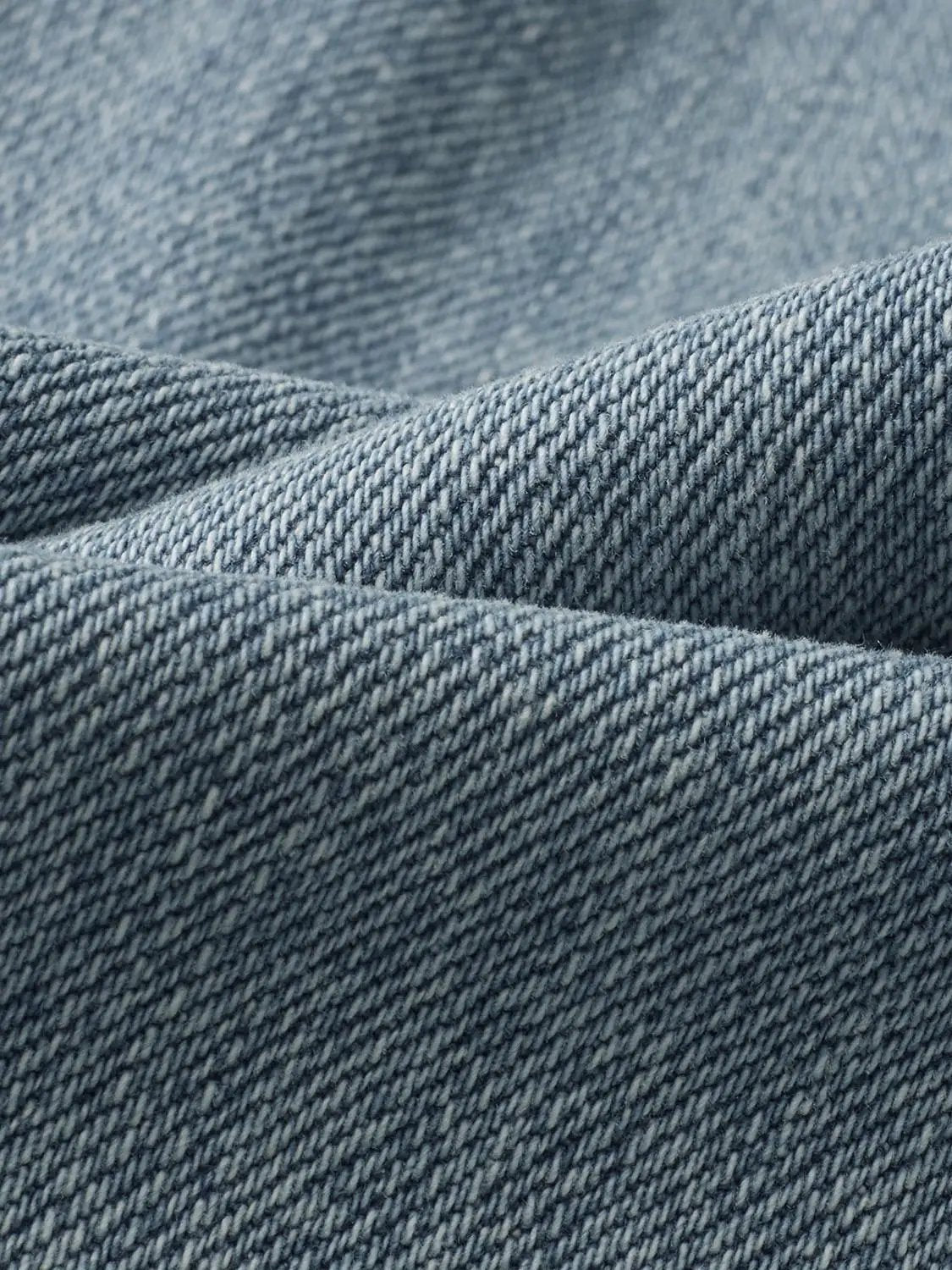 Mid-rise Belted Washed Blue Cotton Flared Jeans