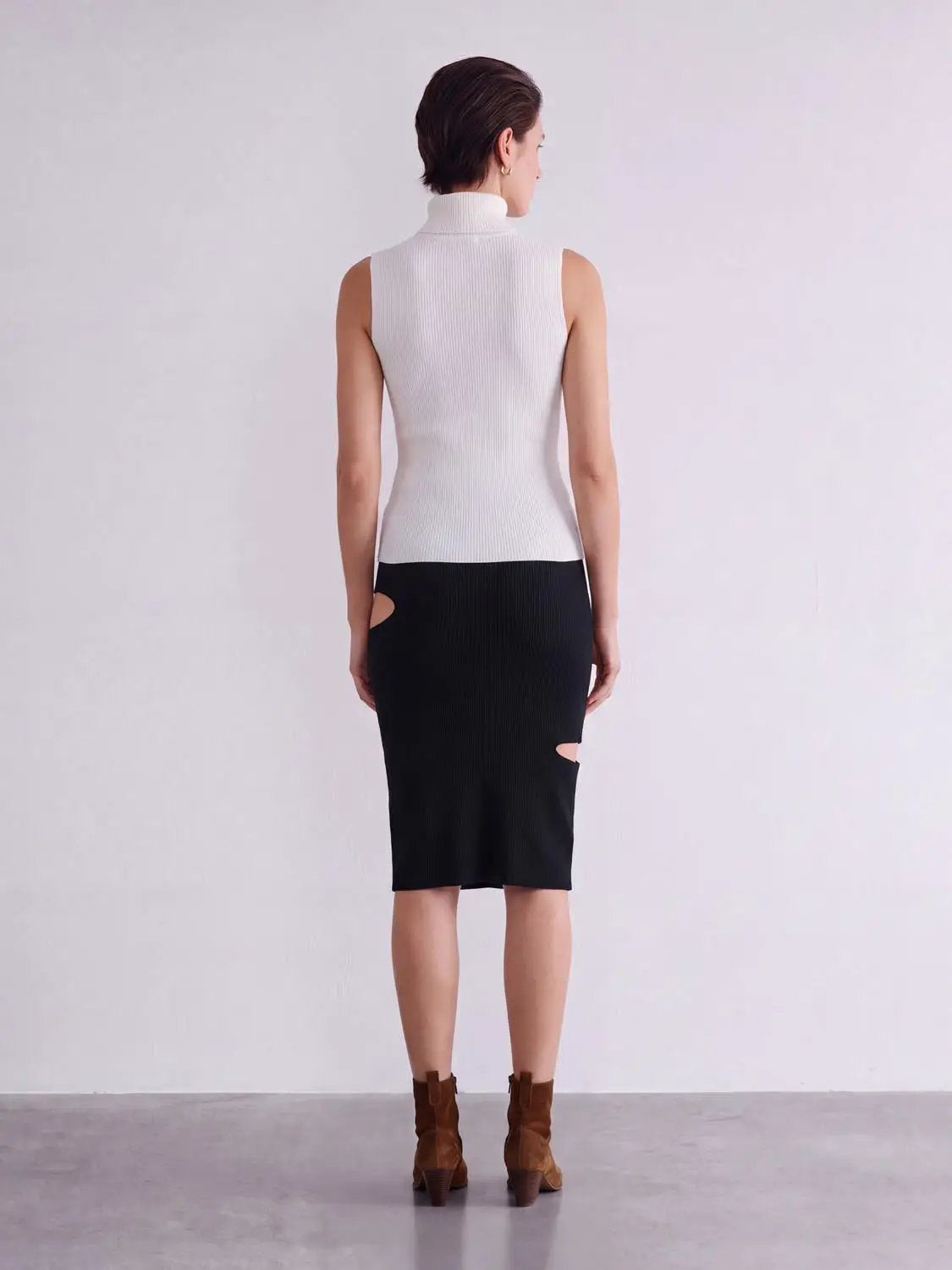 Ripped Knitted Skirts