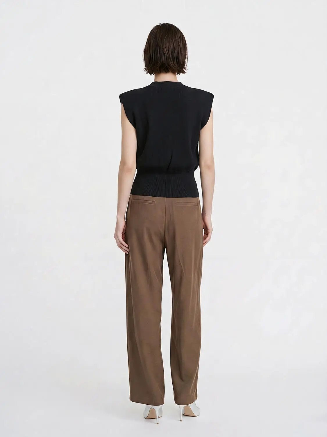 Sleeveless Knitted V-Neck Cardigans