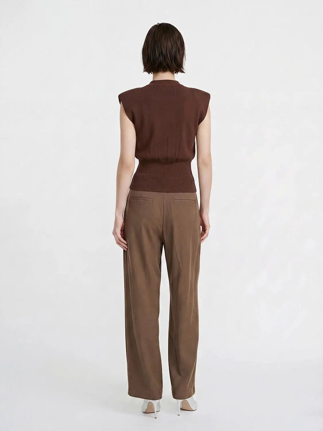 Sleeveless Knitted V-Neck Cardigans