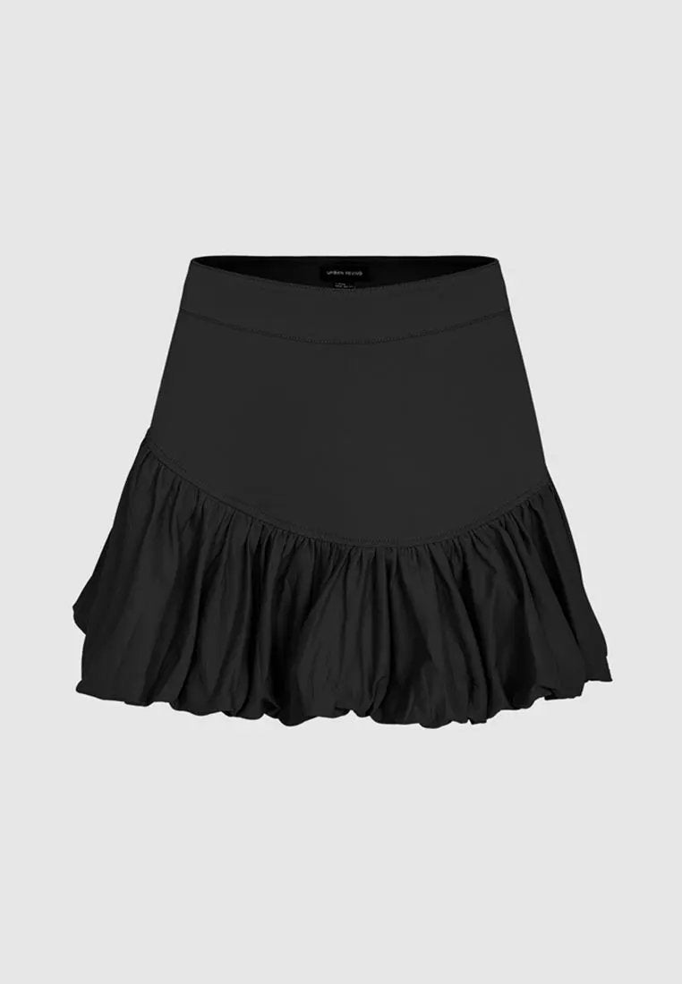 Cotton Leopard Print Tiered Ruffle Skirt