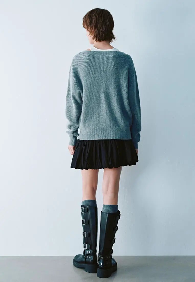 Cotton Leopard Print Tiered Ruffle Skirt