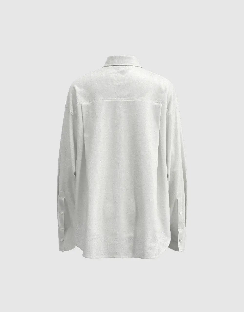Button Up Shirt Collar Straight Long Sleeve Shirt
