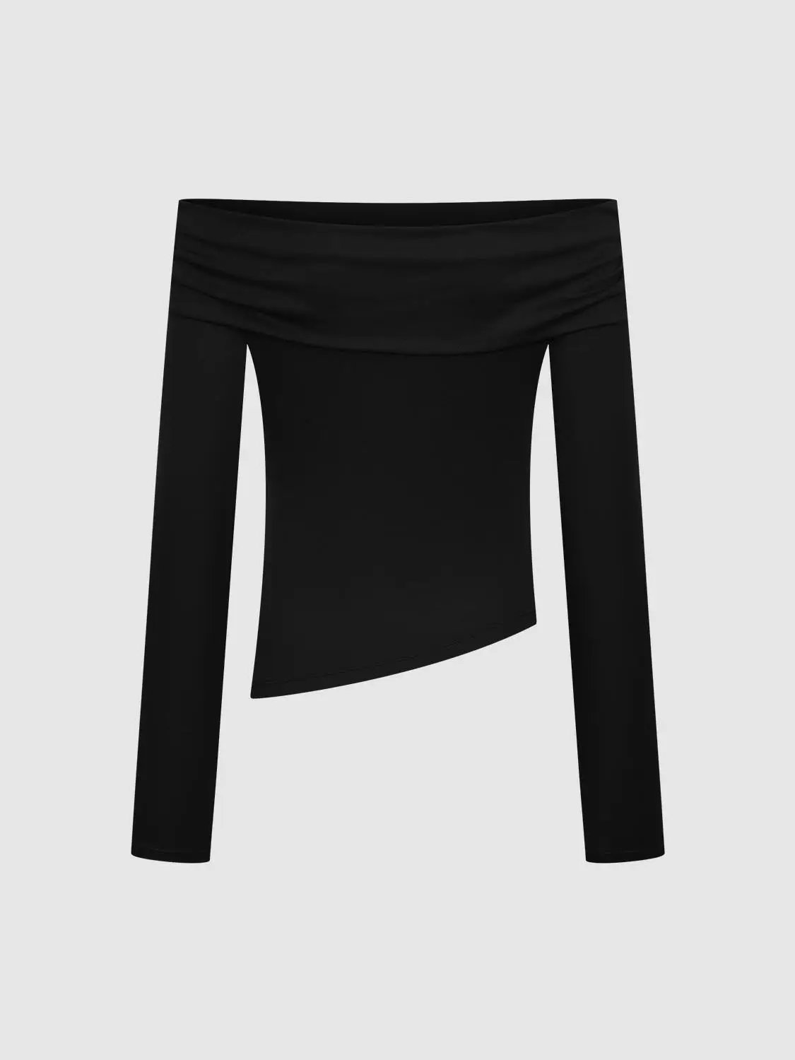 Off Shoulder Long Sleeve T-Shirts