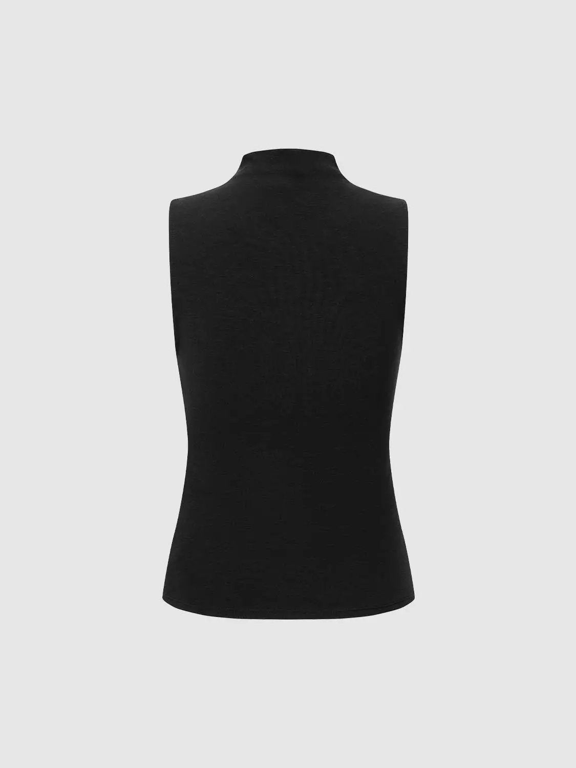Mock Neck Sleeveless Tank Top
