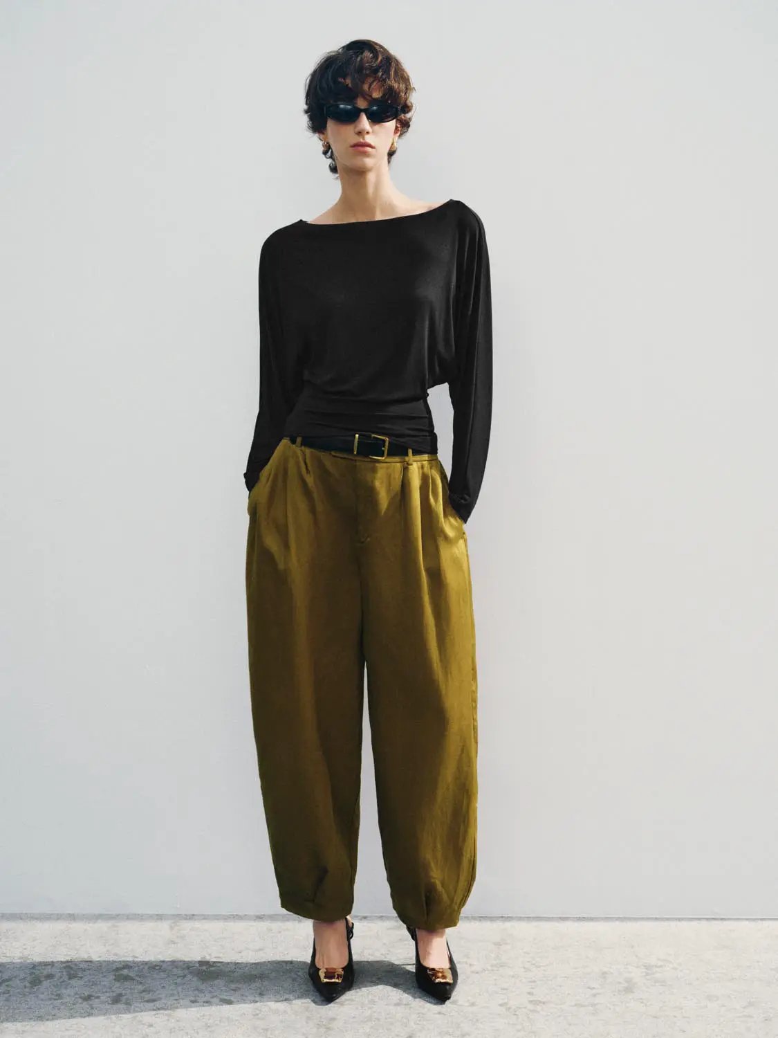 Long Sleeve Crew Neck Knit Top